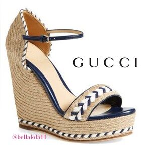 AUTHENTIC GUCCI WEDGE SANDALS
